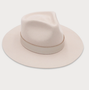 Calliope Wool Fedora in Beige