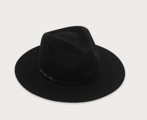 Kleio Wool Fedora In Black