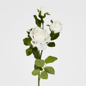 Real Touch Rose Spray White 75cm