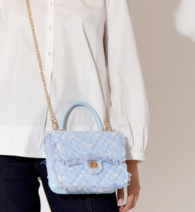 Millie Boucle Handbag Blue