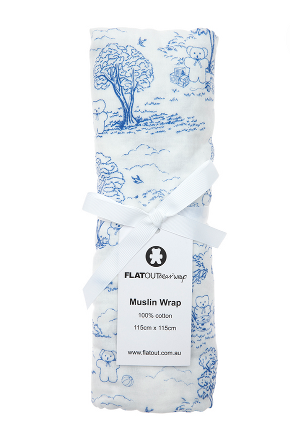 Muslin Wrap Blue