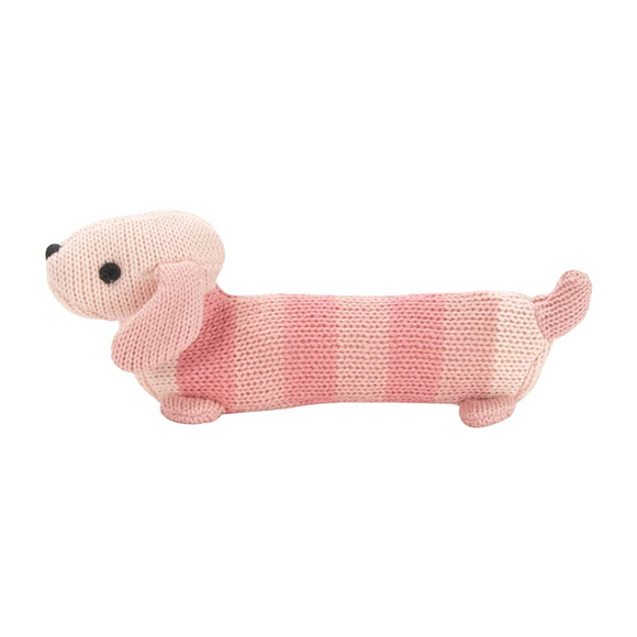 Rattle Dachshund Pink