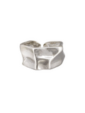 Silver Crinkle Ring