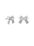 Silver Pollyanna Bow Earrings