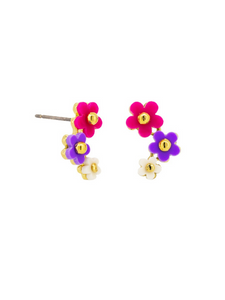 Brights Trio Daisy Earrings