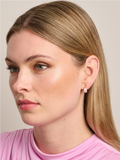 Pink Enamel Dip Earrings