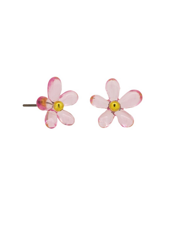 Pink Gail Daisy Earrings