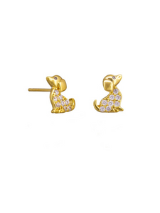 Gold Crystal Elfie Studs