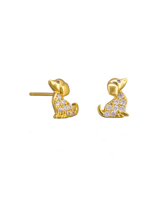 Gold Crystal Elfie Studs