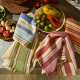 Ishani Stripe Tea Towel Sky