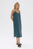 Vallory Linen Slip Dress Atlas