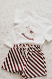 Kids Shorts Red Stripe