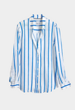 Miami Stripe Boyfriend Linen Shirt