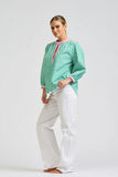 Mary Shirt - Green Combo