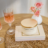 Gold Lid Candle Bowls Strawberries & Champagne