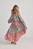 Damascus Mid Sleeve Dress Rose Garden