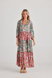 Damascus Mid Sleeve Dress Rose Garden