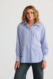 Yellowstone Shirt Navy Blue Stripe