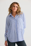 Yellowstone Shirt Navy Blue Stripe