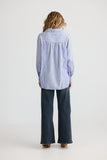 Yellowstone Shirt Navy Blue Stripe