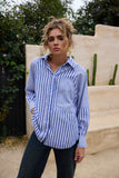Yellowstone Shirt Navy Blue Stripe