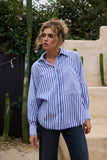 Yellowstone Shirt Navy Blue Stripe