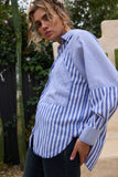 Yellowstone Shirt Navy Blue Stripe