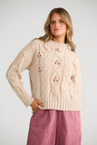 Betty Knit Cream Floral