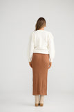 Dakota Knit Skirt Sepia