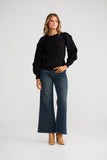 Petals Knit Black