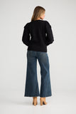 Petals Knit Black