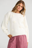 Petals Knit Milk