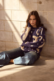 Lucky Boots Knit Navy
