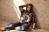 Lucky Boots Knit Navy