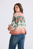 Cottage Knit Terracotta/Green