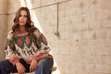 Cottage Knit Terracotta/Green