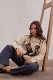 Boot Jive Knit Cream/Chocolate