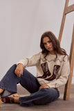 Boot Jive Knit Cream/Chocolate