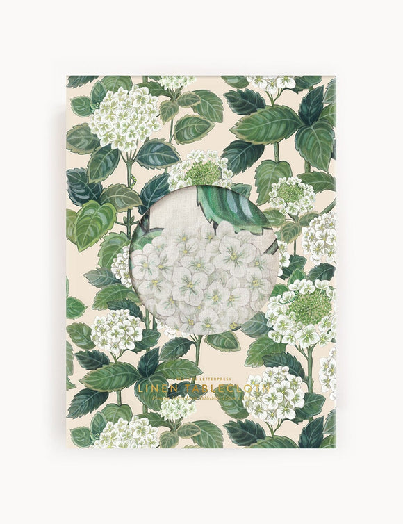 Hydrangea 100% Linen Tablecloth