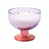 Aura Purple & Pink Tinted Glass Goblet Pepper & Plum 6oz