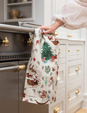 An Enchanted Christmas 100% Linen Tea Towel