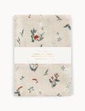 Heirloom Christmas Holly 100% Linen tea Towel