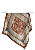 Paisley Palomino Silk Scarf 90x90