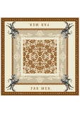 Paisley Palomino Silk Scarf 90x90