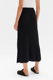 Wool Cashmere Rib Skirt Black
