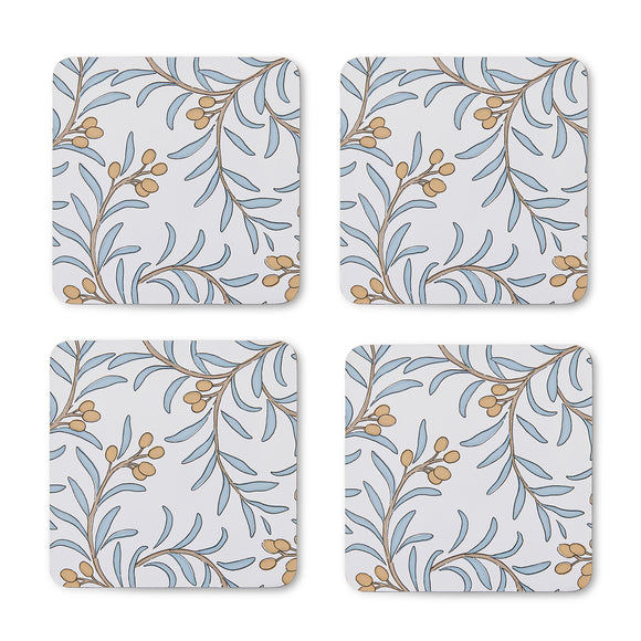 Juniper Square Coaster 4pk