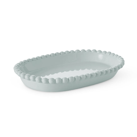 Eden Pale Blue Oval Platter 31x22x4.5cm