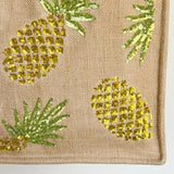 Pineapple Sequin Bag Natural