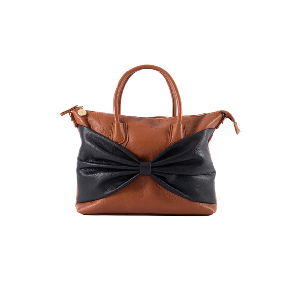 Charlotte Bag Tan/Black Bow