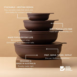 Nesting Bowl 4-Piece Set Cocoa